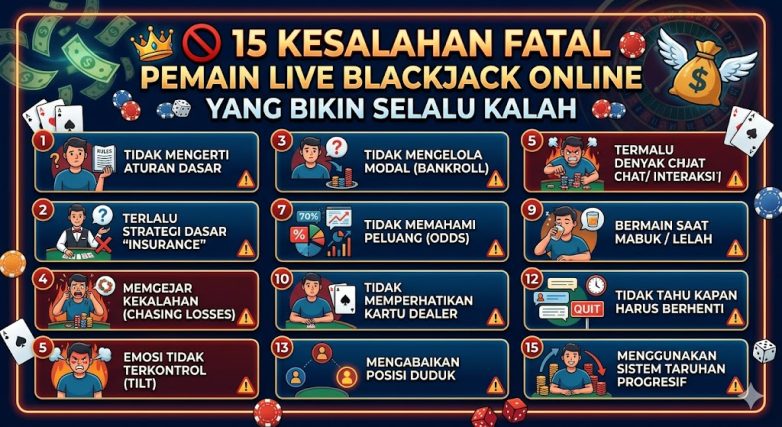 kesalahan live blackjack online